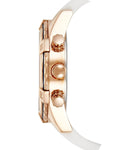 Guess Catalina White & Rose Gold Dial White Silicon Strap Watch For Women - W0562L1