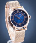 Maserati Epoca Blue Dial Rose Gold Mesh Strap Watch For Women - R8853118503