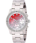 Guess Confetti Diamonds Silver Dial Silver Steel Strap Watch for Women - W0774L7