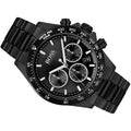 Hugo Boss Hero Chronograph Black Dial Black Steel Strap Watch for Men - 1513754