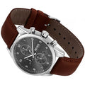 Hugo Boss Skymaster Grey Dial Brown Leather Strap Watch for Men - 1513787