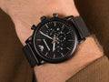 Emporio Armani Sport Chronograph Black Dial Black Mesh Bracelet Watch For Men - AR1968