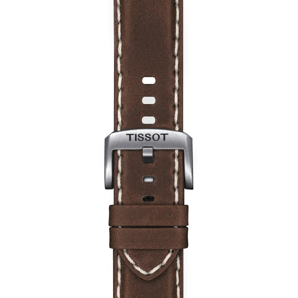 Tissot Supersport Chrono Black Dial Brown Leather Strap Watch for Men - T125.617.16.051.01