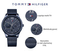 Tommy Hilfiger Damon Quartz Blue Dial Blue Mesh Bracelet Watch for Men - 1791421