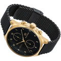 Tommy Hilfiger Chase Quartz Black Dial Black Mesh Bracelet Watch for Men - 1791580