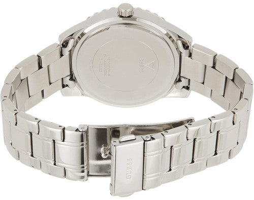 Guess Sparkler Diamonds Silver Dial Silver Steel Strap Watch for Women - GW0111L1