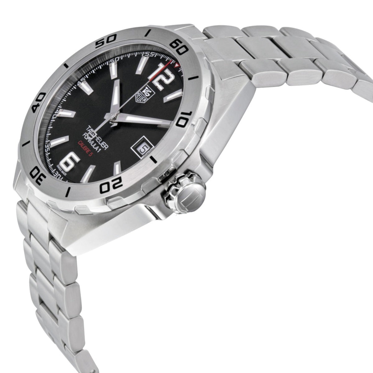 Tag Heuer Formula 1 Automatic 41mm Black Dial Silver Steel Strap Watch for Men - WAZ2113.BA0875